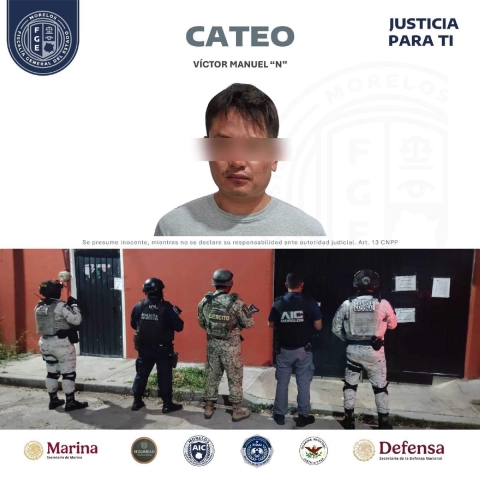 Ante el Ministerio Público fueron puestos a disposición Víctor Manuel “N”, además de cuatro menores de 14, 15, 16 y 17 años de edad.