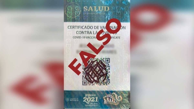 Salud alerta por tarjeta de vacunación falsa.