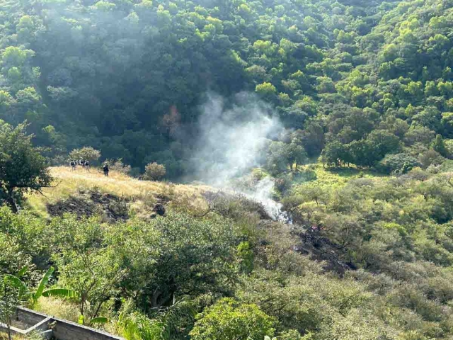 La aeronave cayó en una zona despoblada.