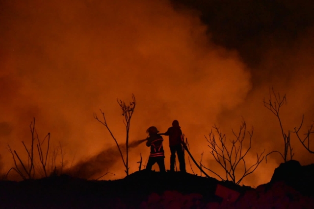 Se mantiene combate de incendio en Lomas de Jiutepec: PC municipal