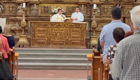 En memoria del Papa Francisco realizan misa en capilla de Tercera Orden en Catedral