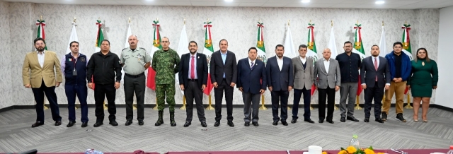 Integrantes de la Mesa de Coordinación Estatal articulan esfuerzos para garantizar seguridad durante celebraciones del Día de Muertos