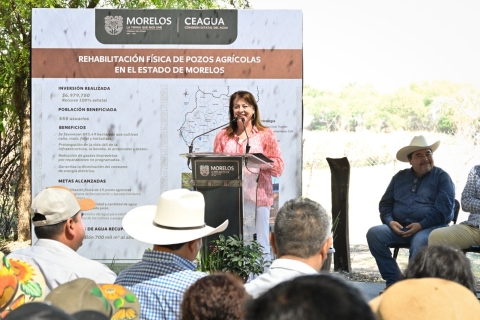 Atiende Margarita González Saravia necesidades del campo con rehabilitación de 19 pozos de agua