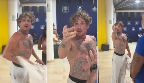 Video viral muestra agresión de extranjero a mujer mexicana en cine de Puerto Escondido