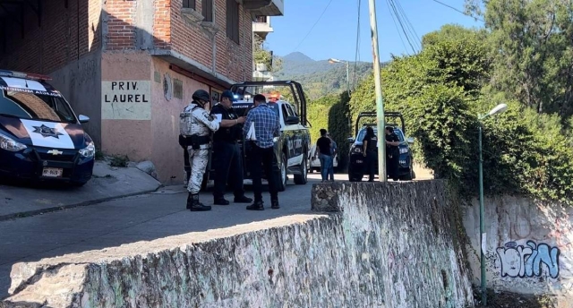 Policías llegaron al sitio, pero no hallaron a los delincuentes.