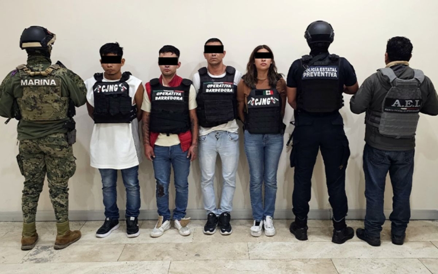 Detienen a seis presuntos integrantes de 'La Barredora' y CJNG en Puebla