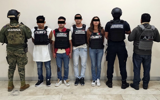 Detienen a seis presuntos integrantes de &#039;La Barredora&#039; y CJNG en Puebla