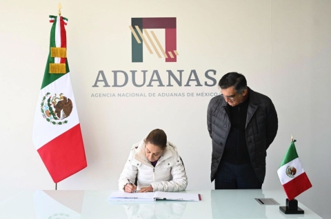 Sheinbaum inaugura Agencia Nacional de Aduanas en Tamaulipas