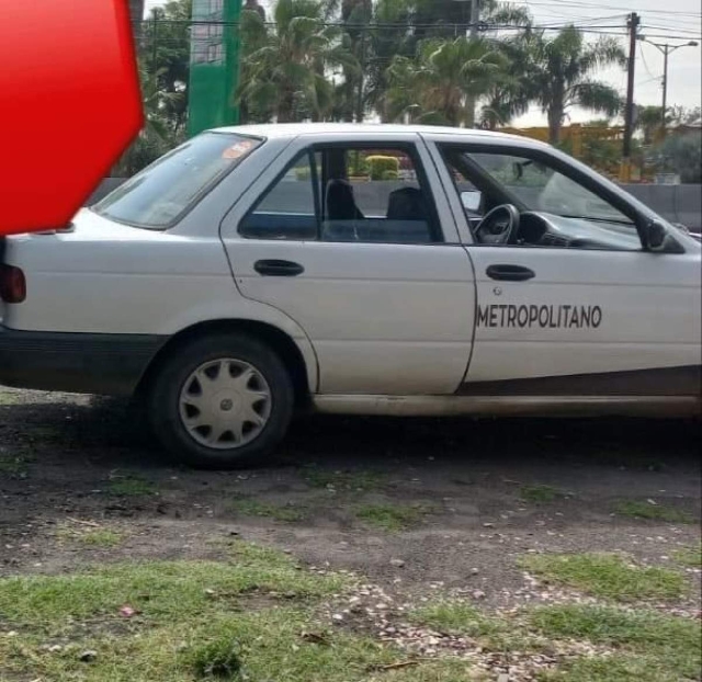 El taxi que fue robado.