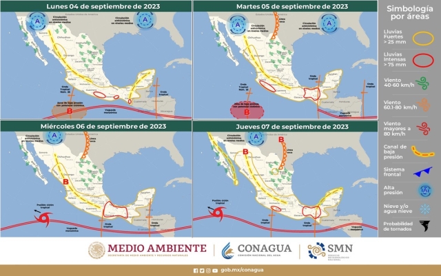 Semana de lluvias dispersas para Morelos