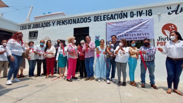 Inaugura alcalde de Jiutepec &#039;Casa municipal del maestro jubilado&#039;