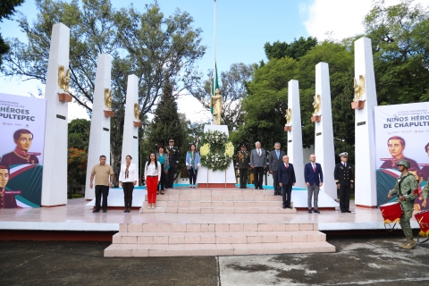 En homenaje a los Niños Héroes de Chapultepec, gobernadora Margarita González Saravia llama a la unidad y responsabilidad