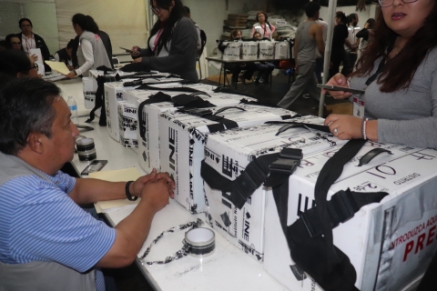 Paquetes electorales, protegidos: INE Morelos