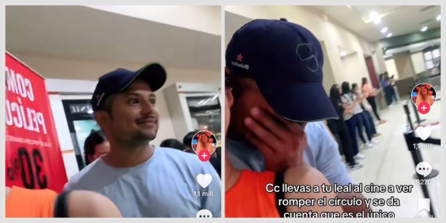 Único hombre en función de 'Romper el Círculo' se vuelve viral.