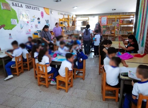 Los pequeños conocieron la importancia de rescatar las bibliotecas como espacios de aprendizaje.