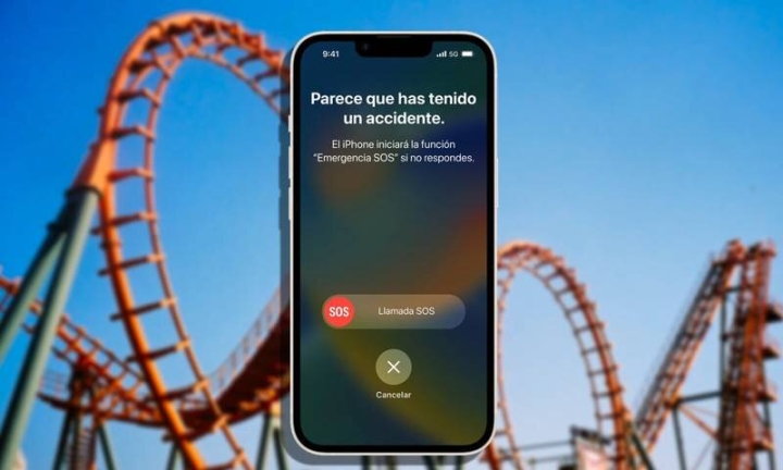 Esto es lo que pasa si te subes a una montaña rusa y tienes un iPhone 14