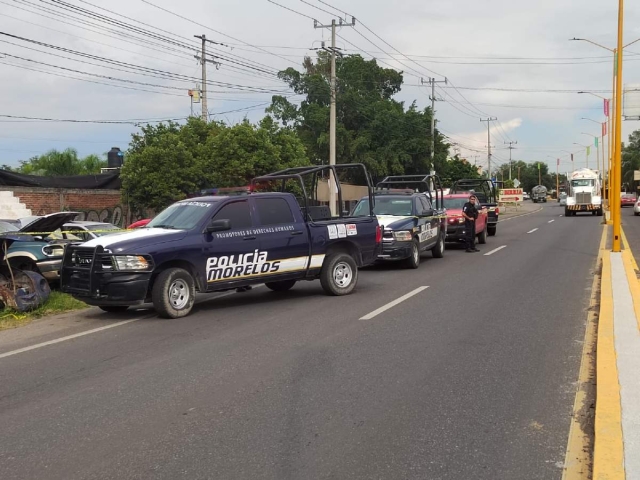 El ataque se registró a orillas de la carretera Cuernavaca-Cuautla, la tarde del viernes.