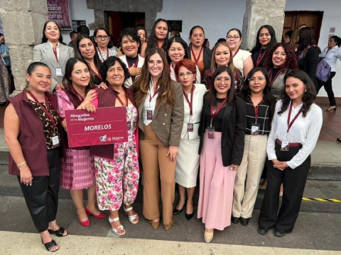 Se suma Morelos a programa nacional “Abogadas de las Mujeres”