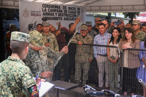 Impulsa Morelos desarme voluntario como acción de paz y seguridad social