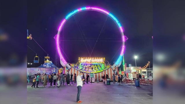 Cae juego mecánico en la Feria Guadalupe.