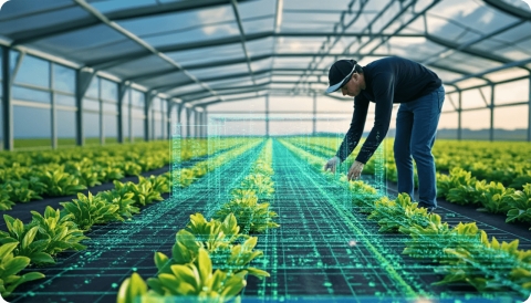 Granja de alta tecnología en China automatiza la siembra y cosecha de verduras