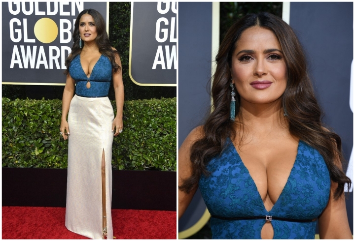 Salma Hayek asegura que le creció el busto con la menopausia