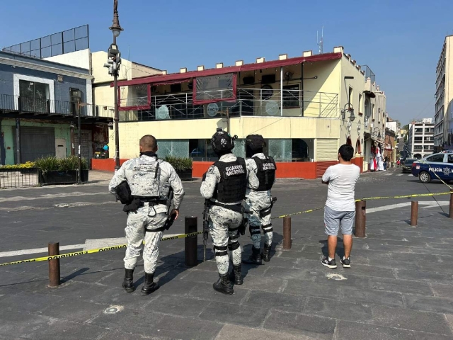 En la zona hallaron varios casquillos esparcidos.