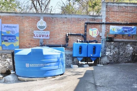 Con el nuevo sistema se busca aprovechar el agua de las lluvias.
