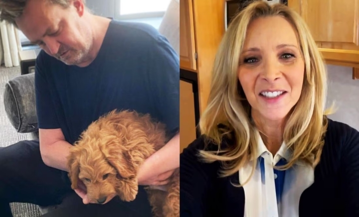 Lisa Kudrow considera adoptar al perro de Matthew Perry, tras muerte del actor