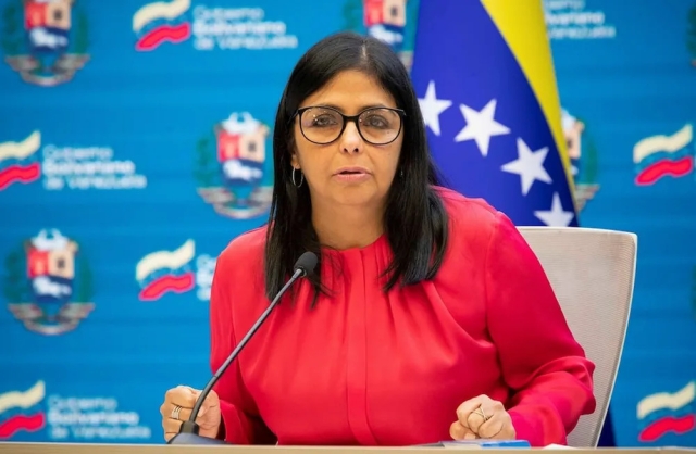 Delcy Rodr&iacute;guez, vicepresidenta de Venezuela.