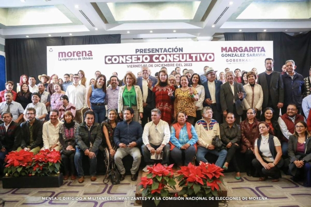 La precandidata realizó ayer un acto abierto en la capital del estado.