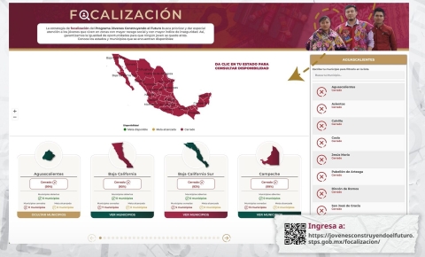 Jóvenes Construyendo el Futuro: Nuevo mapa interactivo para facilitar la inscripción y búsqueda de capacitaciones