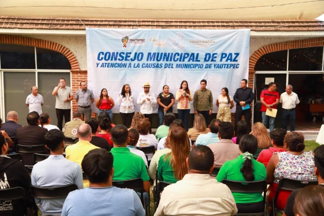 Instalan el Consejo de Paz y Atención a las Causas en Yautepec