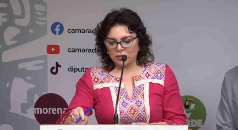 La diputada Ivonne Ortega ofreció una conferencia de prensa en la que enlistó las acciones que llevará a cabo para dar seguimiento al caso de desafuero contra el diputado plurinominal Cuauhtémoc Blanco.