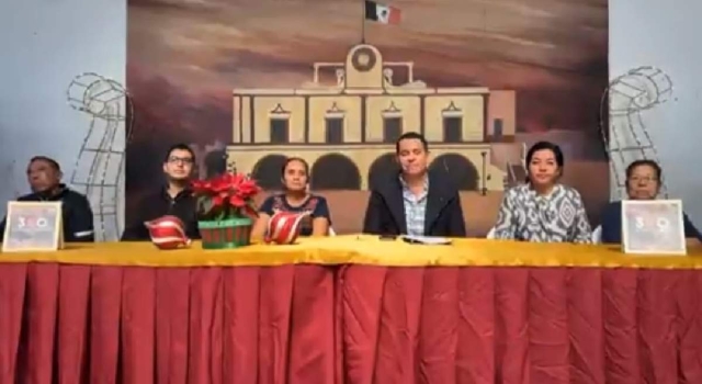 En conferencia de prensa, autoridades dieron a conocer el programa cultural de la Feria de Año Nuevo Jojutla 2024.