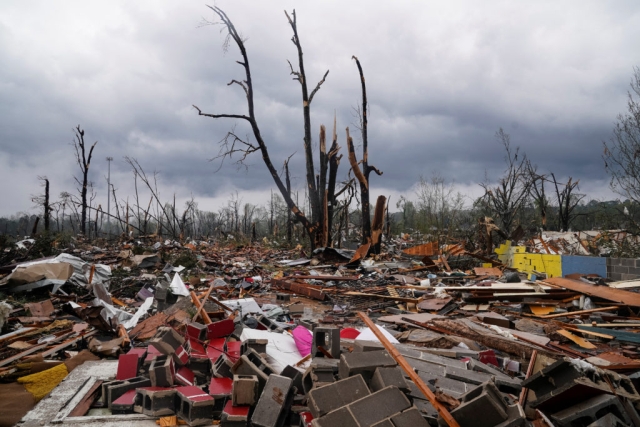 Un violento tornado azota Arkansas, en el sur de Estados Unidos