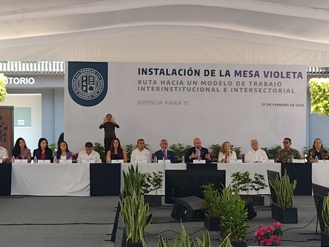 Isaac Pimentel participa en instalaci&oacute;n de la 'Mesa Violeta' para fortalecer atenci&oacute;n a v&iacute;ctimas de violencia