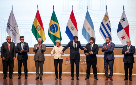 Uni&oacute;n Europea y Mercosur firman hist&oacute;rico acuerdo de libre comercio global