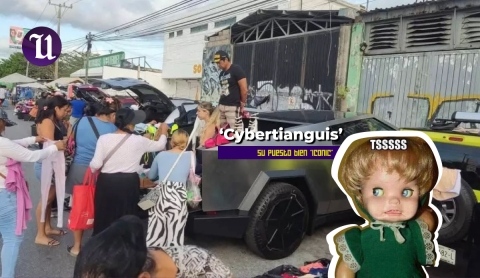 &#039;Cybertianguis&#039; La Cybertruck pasó de símbolo de estatus a ¿puesto de tianguis?
