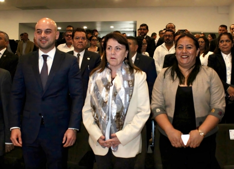 Asiste diputada Jazmín Solano a informe de primeros 100 días del fiscal general Edgar Maldonado