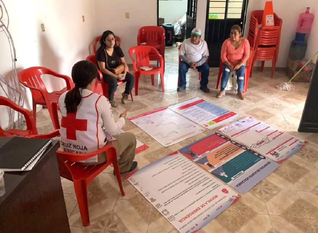 Capacita la Cruz Roja a brigadas de comunidades cercanas al Popocatépetl