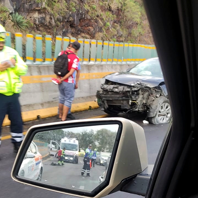 Accidente en la autopista México-Cuernavaca