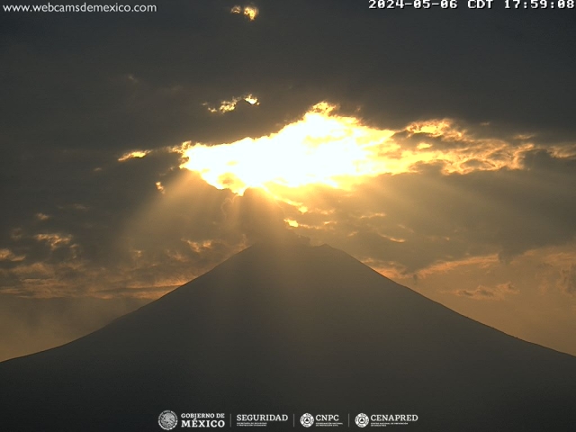 Registra volcán Popocatépetl 38 exhalaciones; se mantiene semáforo amarillo fase 2