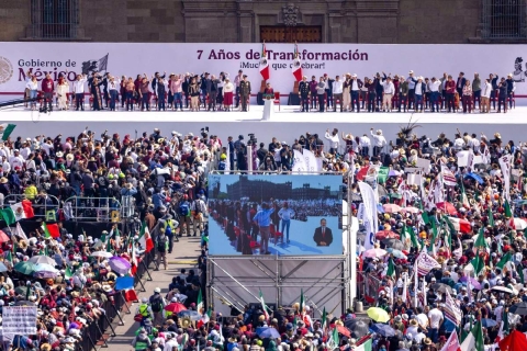 La presidenta manifest&oacute; que la naci&oacute;n avanza en justicia y unidad en la &ldquo;4T&rdquo;. 