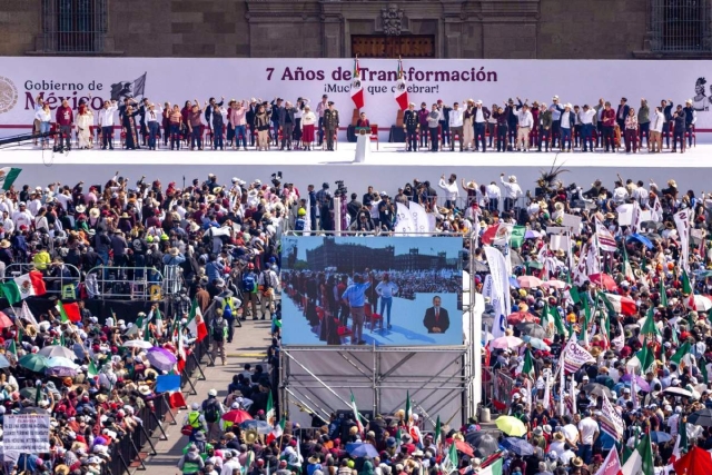 La presidenta manifestó que la nación avanza en justicia y unidad en la “4T”. 