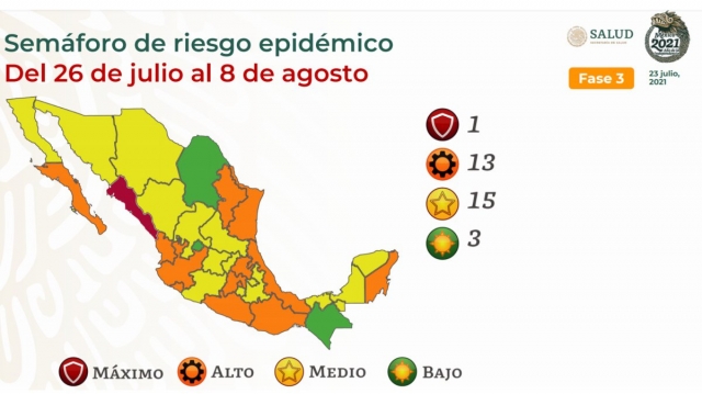 Regresa Morelos a semáforo amarillo