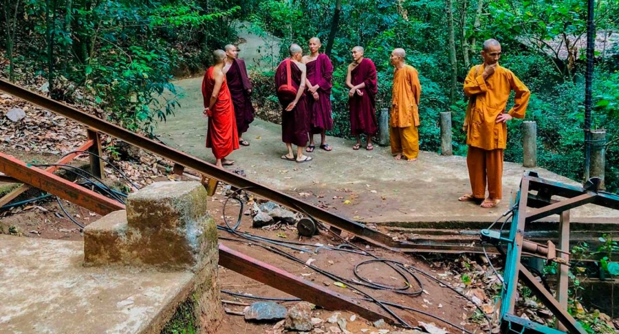 Siete monjes mueren tras desplomarse teleférico en monasterio de Sri Lanka
