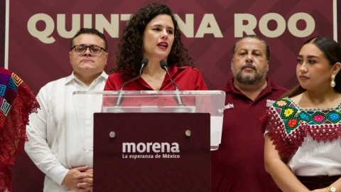 Luisa Alcalde asegura que los ataques a Morena son campaña de desprestigio