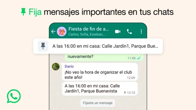 ¡Nuevas funciones en WhatsApp: Mensajes fijados y audios temporales!