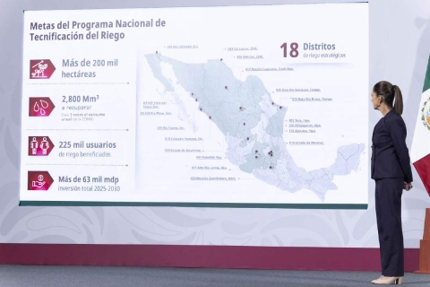 El objetivo de este programa es recuperar 2.8 millones de metros c&uacute;bicos de agua, que equivalen a casi tres veces el consumo anual de la Ciudad de M&eacute;xico, asegur&oacute; la mandataria.